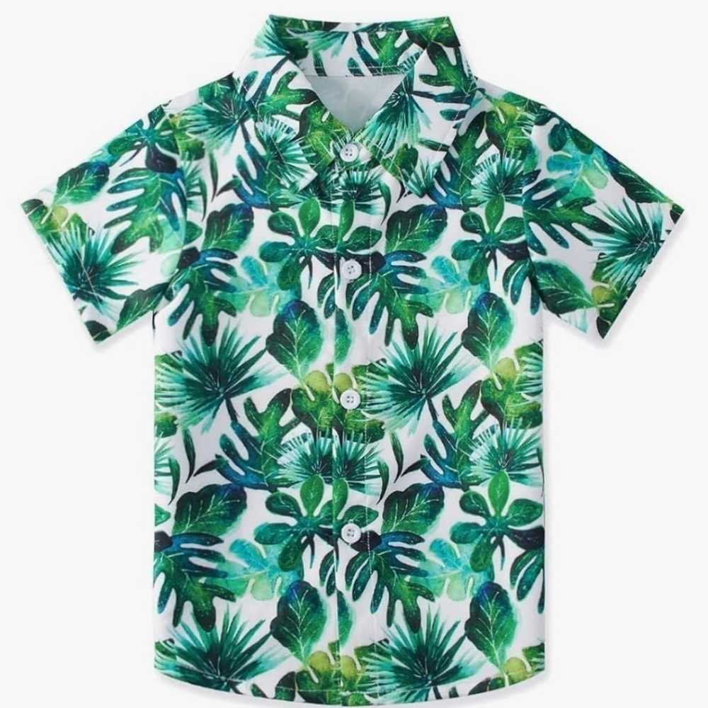 DD - Boys Casual Hawaiian Button-Up 5-6 Year Old